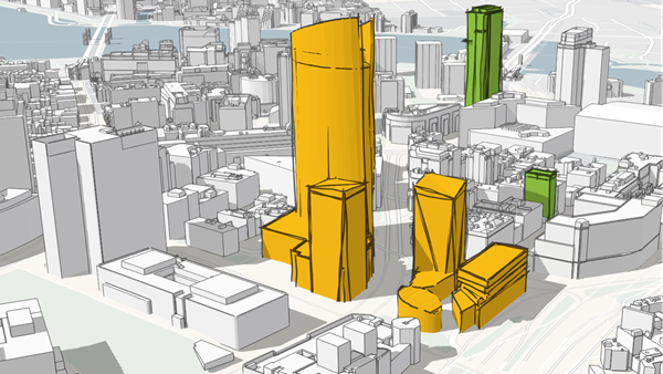 Buildings as 3D object scene layer Buildings as 3D object scene layer
